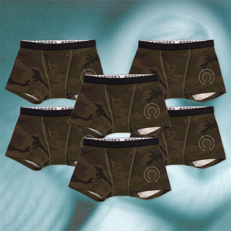 Eponym Camouflage - Basic All-Over Printed Letter Stretch Cotton Ribbed Boxer Briefs Shorts Unisex Trendy Eponym Camouflage - Basic All-Over Printed Letter Stretch Cotton Ribbed Boxer Briefs Shorts Unisex Trendy