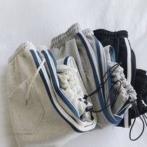 Korean girls sweatpants autumn and winter thin pants kids casual gray sweatpants fashionable big boy loose wide-leg pants