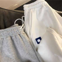 Korean Girls Sweatpants Autumn Winter 2021 New Style Childrens Sweatpants Wear Sweatpants in Big Kids Leggings Casual Pants