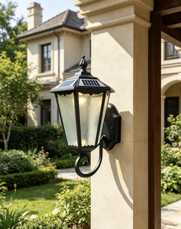 New Solar Pillar Lamp, Outdoor Waterproof Pillar Lamp, Villa Courtyard Lamp, Outdoor Garden Courtyard Outdoor Lamp New Solar Pillar Lamp, Outdoor Waterproof Pillar Lamp, Villa Courtyard Lamp, Outdoor Garden Courtyard Outdoor Lamp