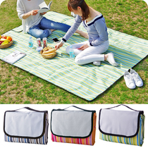 Portable foldable multifunctional picnic mat Oxford cloth thickened waterproof picnic mat outdoor grid camping moisture proof mat