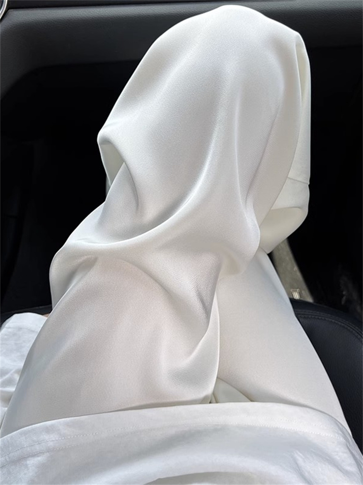 Pantalon large bleu acide acétique pour femme, pantalon ample décontracté, taille haute, en satin et soie glacée, printemps et automne_voghion.com