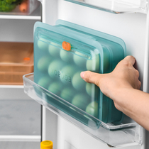 Egg storage box refrigerator side door plastic household kitchen egg crisper Nordic creative egg storage box