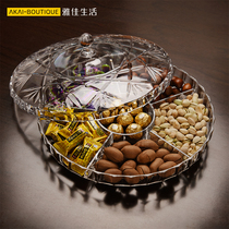 Well Pomelo Style Modern Creative Living Room Dry Fruits Pan with cover over year Snack Box Nut Box Transparent Dry Fruit Box