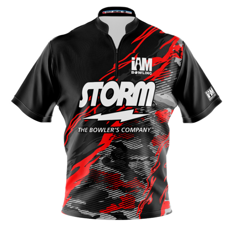 Storm Ds Bowling Uniform Red Short-Sleeved Top 3D Polo Shirt Polo杉 1541-St Storm Ds Bowling Uniform Red Short-Sleeved Top 3D Polo Shirt Polo杉 1541-St