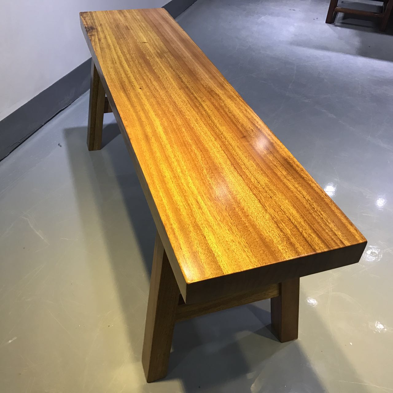 Rosewood bar stool log simple solid wood stool wooden stool large board table accessories Bahua Okan Huanghuali seat stool