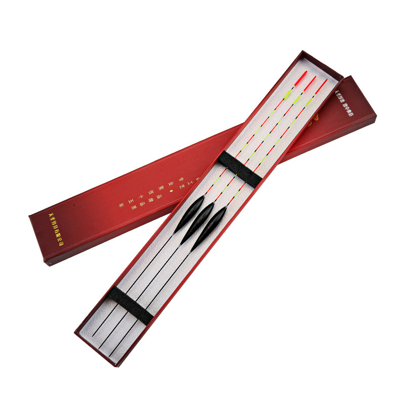 Fish float highly sensitive nano light mouth crucian carp float set full set bold eye-catching polyculture carp float a box of three