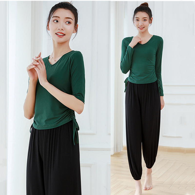 Yoga Sportswear Sports Suit Women Professional High End Slim Fashion Modell Cotton Fitness Dancer Dance Practice summer