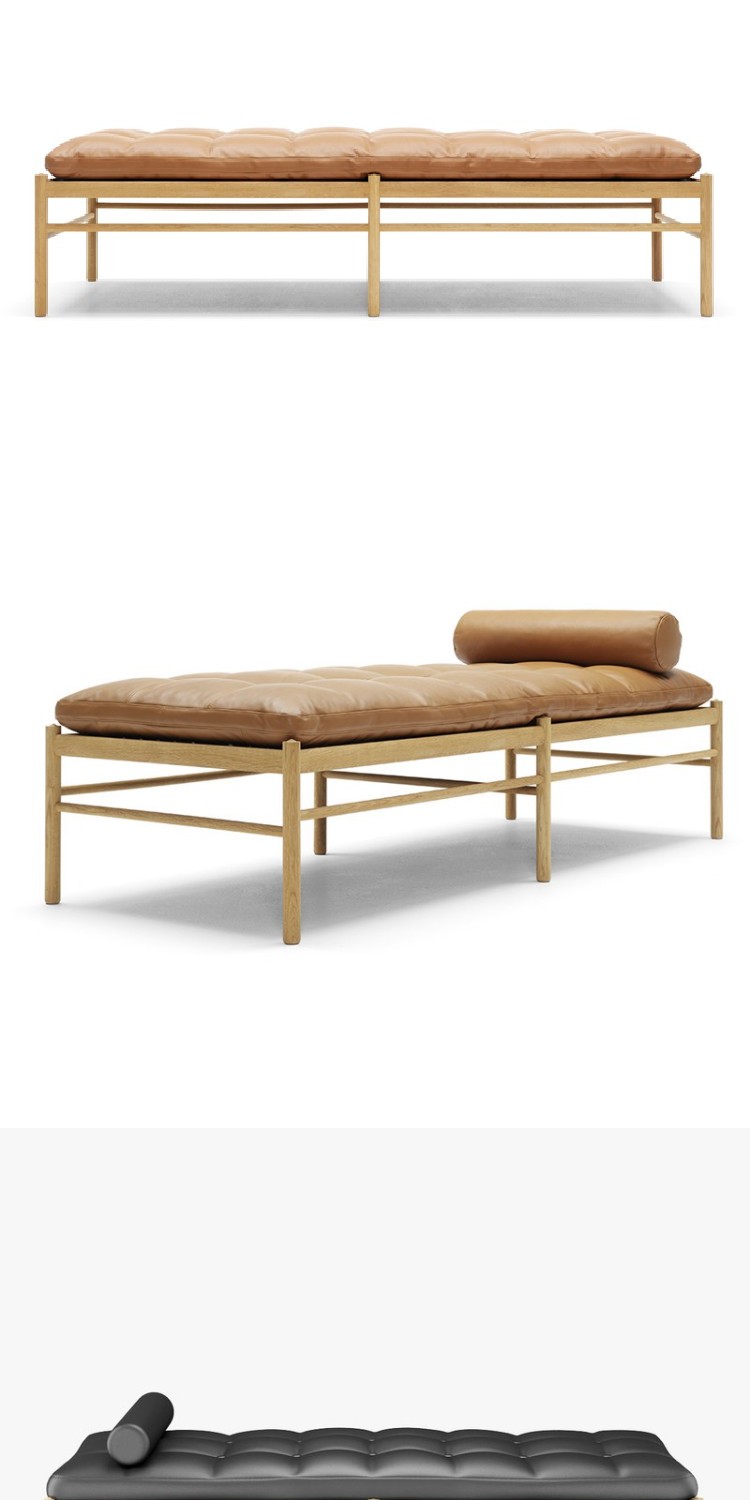 Jane OW150 Daybed Nội thất Bắc Âu sofa giường thiết kế nội thất phòng khách sofa giải trí giường - Đồ nội thất thiết kế ghế