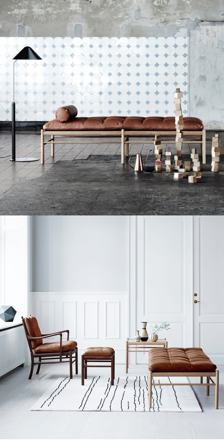Jane OW150 Daybed Nội thất Bắc Âu sofa giường thiết kế nội thất phòng khách sofa giải trí giường - Đồ nội thất thiết kế ghế