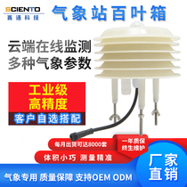 Weather station sensor temperature and humidity illuminance atmospheric pressure PM2.5PM10 noise CO2 meteorological louver box customization