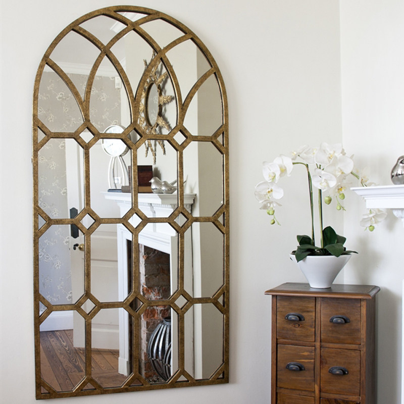 American Dining Side Decorative Mirror Countryside Background Wall Light Lavish Wall-mounted Living-room Fireplace Eurostyle Large Fake Windows Dining Hall Mirror