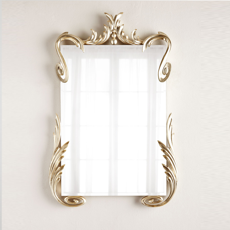 European living room mirror hanging mirror Model room Decorative mirror Bathroom mirror Wash mirror Corridor hanging mirror Carving mirror Living room mirror