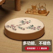 Chinese cushion round rattan chair balcony floating window mat tatami ground cushion futon cushion thick removable and washable cushion