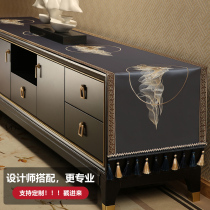 New Chinese TV cabinet cover cloth rectangular fabric living room light luxury high-end porch shoe cabinet dust cloth