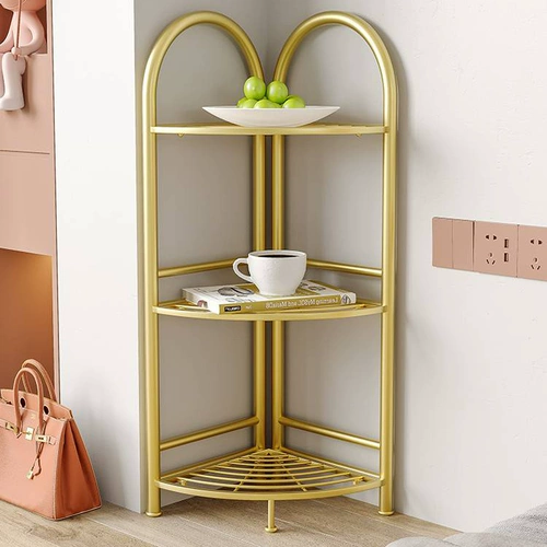 Угловая стойка для гостиной, настенная угловая многослойная полка, напольная, для спальни, дома, кованая перегородка, стеллаж для хранения