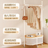 Clothes Rack, Floor-Standing, for Bedroom, for Placing Clothes at Night, a Magical Storage Solution, Movable Shelf, Space-Saving Coat Rack