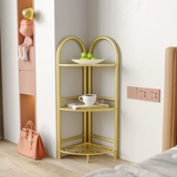 Угловая стойка для гостиной, настенная угловая многослойная полка, напольная, для спальни, дома, кованая перегородка, стеллаж для хранения