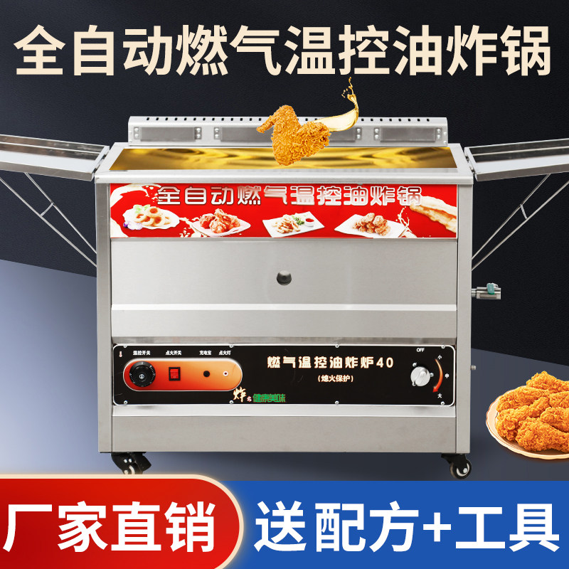 Gas automatic temperature control fryer Commercial liquefied gas gas fryer special fried fritter machine