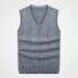 Áo len dệt kim ấm áp cho nam áo len dày áo len dáng dài hàn quốc Dệt kim Vest