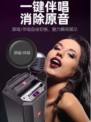 Wanlida audio speaker outdoor s12 inch square dance lever mobile fast hand singing K song with wireless microphone S8 portable high power Bluetooth store home live bass player