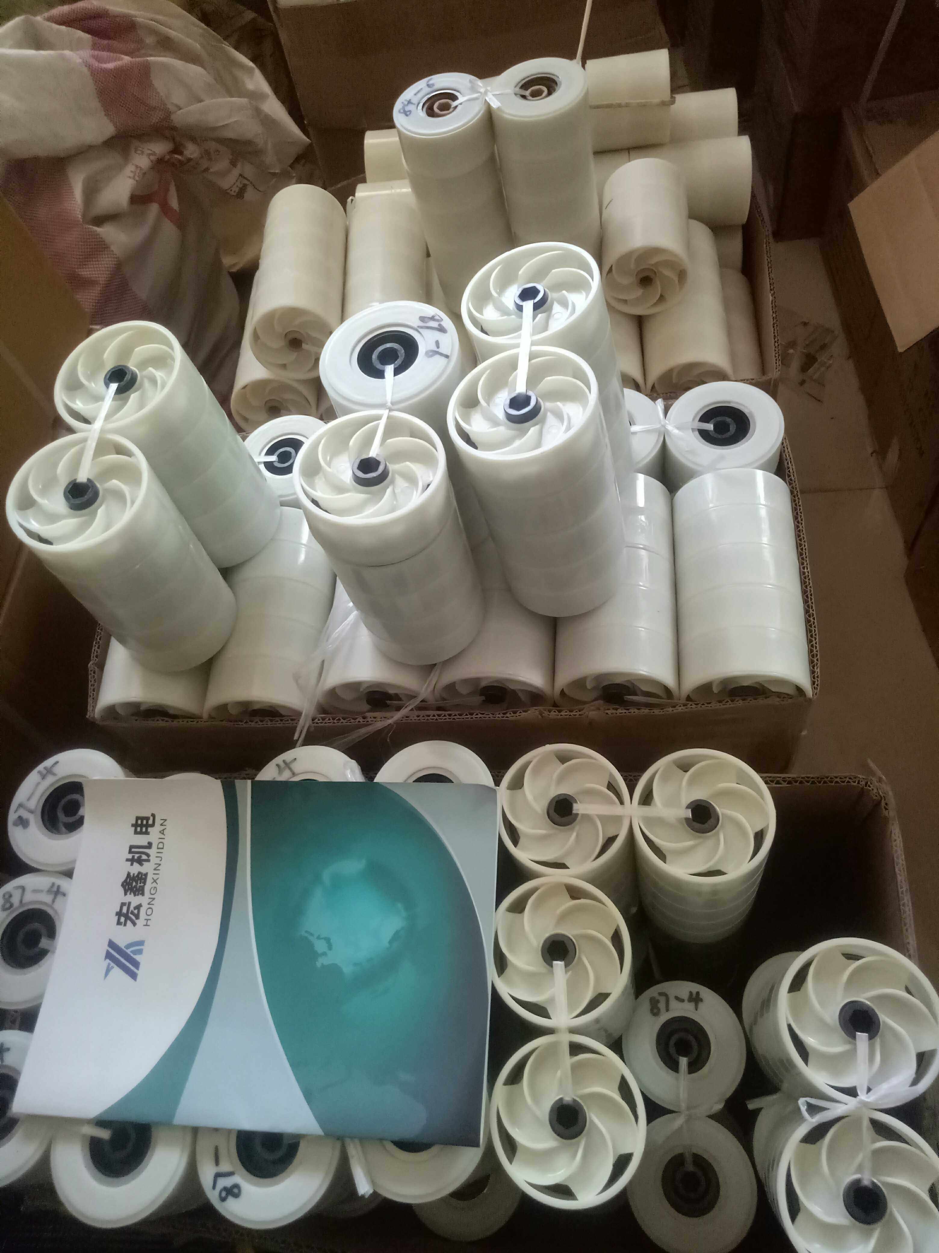 Deep well pump impeller plastic leaf frog water pump water leaf stainless steel multi-stage submersible pump accessories Pump box diversion parts