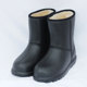 Winter velvet rain boots for women, warm mid-tube cotton rain boots, thick overshoes, non-slip cotton water boots, waterproof rubber shoes, water shoes