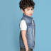 Áo vest bé trai denim mùa xuân và mùa thu size lớn 2019 mới cho bé mùa hè mỏng phần vest vest trẻ em trong triều lớn gile lông sang chảnh bé gái Áo ghi lê