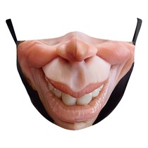 Douyin and beak three-dimensional mask social cow force syndrome funny sand sculpture simulation face pout mouth kiss mask childrens models