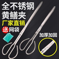 Yellow eel special clip for trap loach lobster crab stainless steel pliers anti-slip lengthened catch tool to catch sea deity