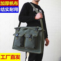 Kit Mens Skew Satchel Canvas Thickened Single Shoulder Bag Multifunction Repair Bag Abrasion Resistant Five Gold Tool Bag Oversize