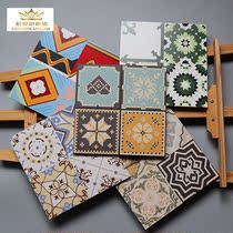Color small flower brick 300x300 Catering chain tiles Living room red and green floor tiles Shop KTV Antique Wall Brick