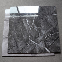 Luxurious Atmospheric Through Body Marble Tiles 800x800 Office Hotel Lobby Deep Grey Floor floor Villa Living Room