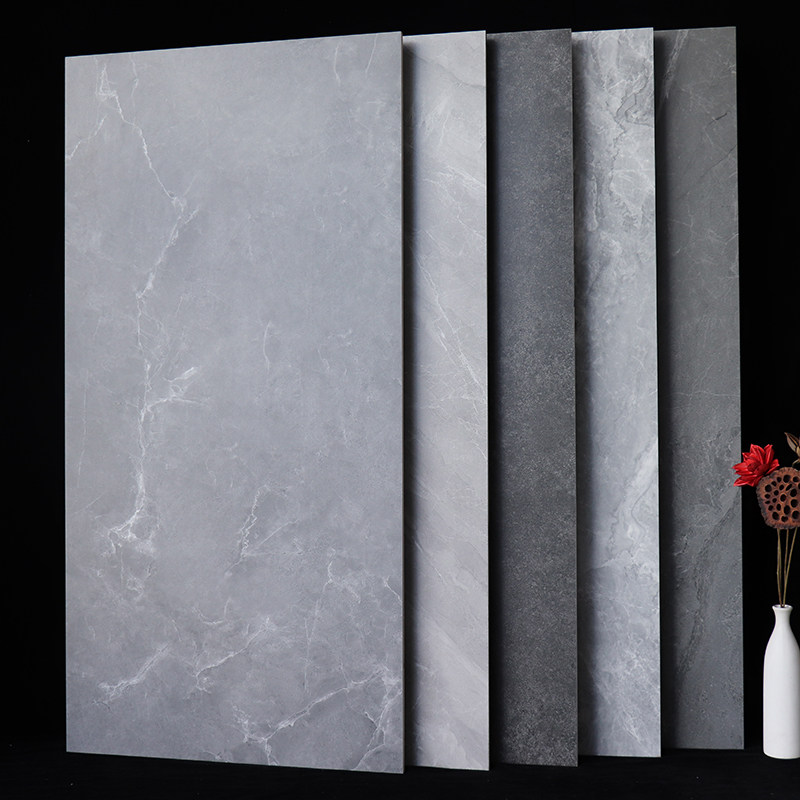 Grey vintage marble tile 600x1200 guest house non-slip matte floor tile shop works antique bricks