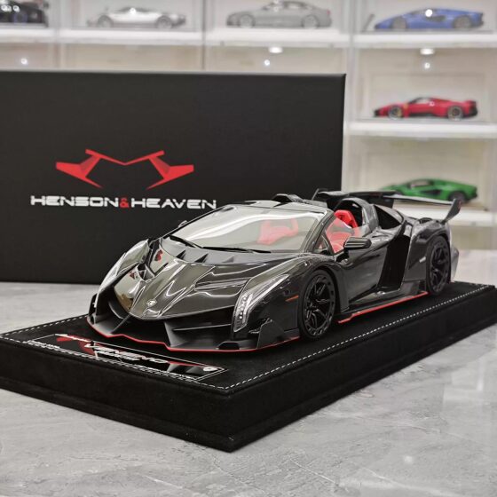 [Rijia Ready Stock] Hh Model Lamborghini Veneno Convertible Car Model 1:18