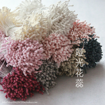 Matte double-headed stamen 0 1mm flower heart handmade flower bud flower accessories material