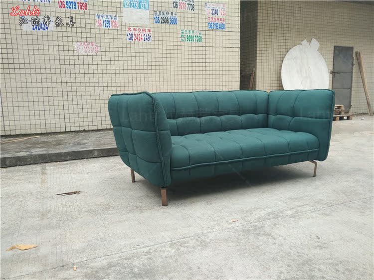 Lahti Bắc Âu thiết kế nội thất cổ điển phòng khách văn phòng thời trang hiện đại tối giản vải bánh mì sofa - Đồ nội thất thiết kế ghế xếp thư giãn