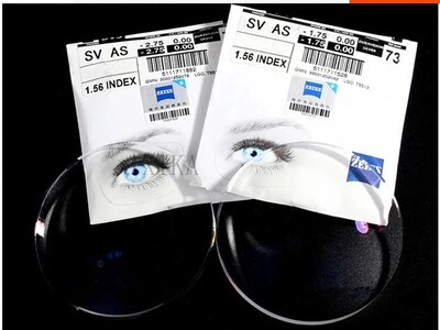 Cai Division drill cubic anti-blue film 1 50 1 56 1 60167 Single light aspherical near eye lens