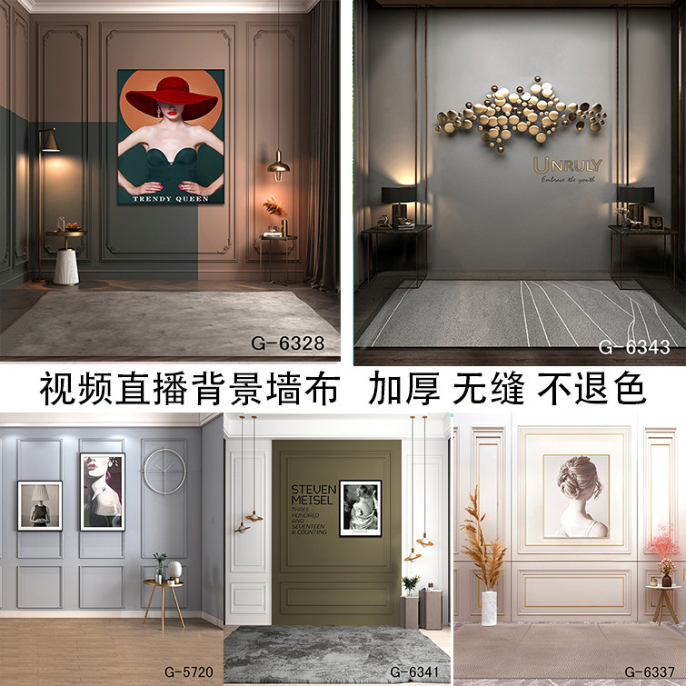 Anchor live broadcast room simple clothing shooting vibrato video advertising stereoscopic interior decoration custom HD background cloth