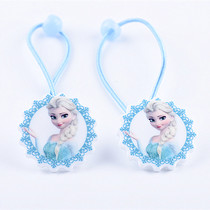 Frozen hair accessories hair rope leather band Love gauze princess does not hurt hair rope Hairband children headwear girls accessories