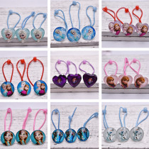 Frozen hair accessories love yarn Sophia Anna love Princess leather band headstring children cartoon head accessories hair rope