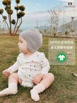 White Pearl 2021 spring baby and childrens organic cotton soft skin-friendly long-sleeved romper climbing suit baby one-piece