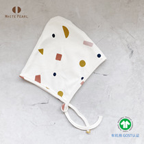 White Pearl Baby Baby Geometric Pattern Hat Organic Cotton Series Newborn fetal hat