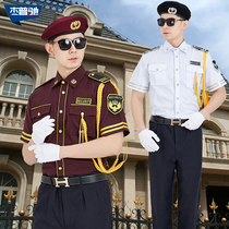 Security overalls summer clothing short-sleeved property sales concierge clothing security summer uniform security Hotel image post man