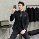 Xf9888 черный (костюм+жилет+брюки)