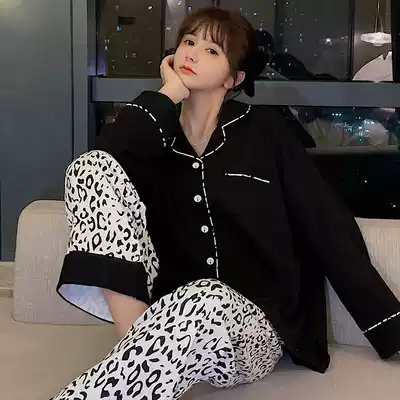 BAO WEN sweet and greasy girl ~ at first sight VIRRI CIAGA cotton pajamas female spring and autumn can wear suit