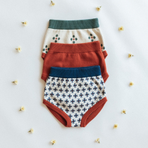 Olinali Original Cotton Cashmere Fair Island Jacquard 3 Color Casual Shorts Boys and Girls