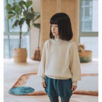 Olinali original cashmere 16 5 micron ultra-fine Australian Merino wool tricolor lantern sleeve sweater