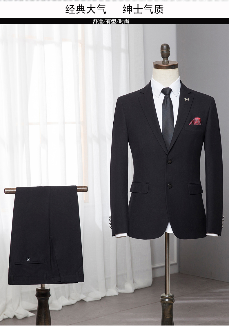 Bộ đồ vest nam Playboy Bộ đồ công sở hai mảnh quần short nam kaki