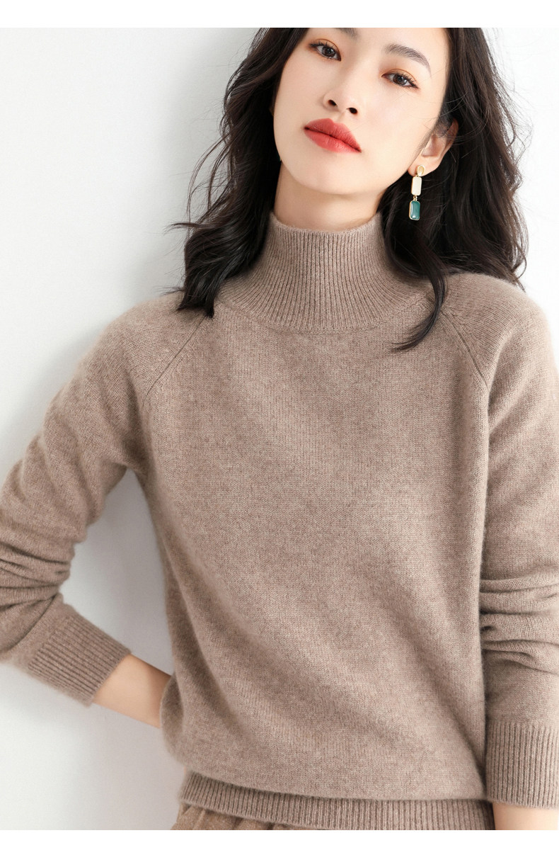 420g Weight Long Sleeve Sleeve Length Pullovers Placket Type Women's Knitwear Long Sleeve Sweaters & Cardigans Casual Solid Color